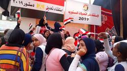 إقبال كثيف على لجنة عمر بن عبدالعزيز بالنهضة للمشاركة في الاستفتاء