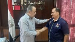 صور.. أشرف زكي يلتقي شقيق "فرعون السينما"