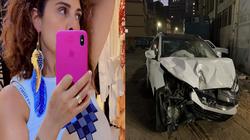 السيارة تحطمت.. طليقة شريف منير تتعرض لحادث مروع