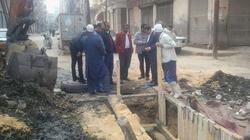 بالصور| إصلاح مشاكل الصرف الصحي ومعالجة "المطابق" بعدد من شوارع دسوق