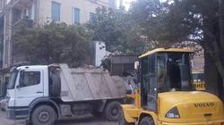 حي الجمرك بالإسكندرية يرفع مخالفات التجريف بمنطقتي باب 14 و10
