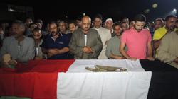 الآلاف يشيعون شهيد الهجوم الإرهابي بالعريش بمسقط رأسه في المنوفية
