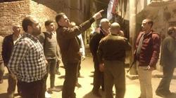 إخلاء عقار بكفر الدوار بعد سقوط أجزاء من السلم الخاص به