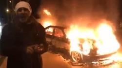 بالفيديو| أردني يحتج على رفع أسعار الوقود بإشعال النيران في سيارته