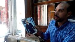 «مؤمن» ترك عمله في المقاولات بسبب حبه للخياطة: «اتعلقت بيها من صغري»