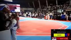رد فعل غريب من أب بعد خسارة ابنته في بطولة أوروبا للتايكوندو.. ماذا حدث؟