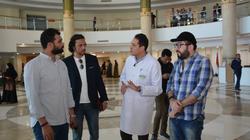 نجوم الفن المشاركين بمهرجان الأقصر للسينما يزورون مستشفى شفاء الأورمان