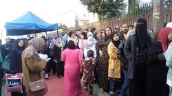 السيدات يسيطرن على المشهد في ثاني أيام الانتخابات بالعباسية (صور)