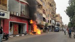 تفحم دراجتين في حريق مطعم بالأقصر