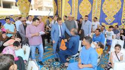 تسليم مساعدات لغير القادرين بمناسبة احتفالات العيد القومي للمنوفية