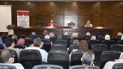 ندوة عن الاستراتيجية الوطنية لحقوق الإنسان ومكافحة الفساد بجامعة حلوان