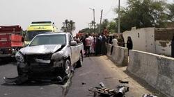 مصرع ربة منزل في حادث تصادم بالجيزة