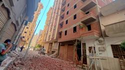 الإدارة الهندسية: نحتاج 15 يوما لهدم عقار المنصورة المائل