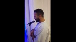 بالفيديو| أول ظهور لأحمد سعد بعد زواجه من سمية الخشاب.. "بيصلي الفجر"