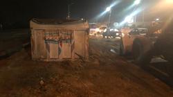 انقلاب "تريللا" محملة بالقمامة على طريق "المنصورة – السنبلاوين"