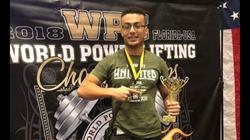 طالب بـ"هندسة القناة" يحصد جائزة أفضل لاعب في العالم ببطولة القوة