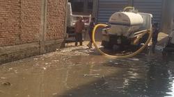 حل أزمة طفح الصرف الصحي بمنطقة حي البحر بمدينة ميت أبوغالب بدمياط