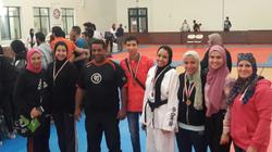 بالصور| طلاب "عين شمس" يسيطرون على بطولة الجامعات للتايكوندو