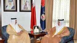 وزير الداخلية البحريني يستقبل أمين مجلس التعاون لدول الخليج