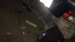 تصادم سيارة بكوبري مشاة بالقرب من المركز الطبي العالمي