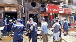 17 مصابا في حريق مطعم أبوقرقاص بالمنيا