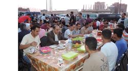 اللواء السيد جاد الحق يشارك مجندي قطاع الأمن الإفطار