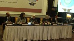بالصور| وزراء الشؤون الاجتماعية والصحة العرب يدعمون النازحين العراقيين