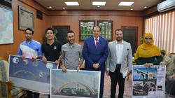 الشعراوي يكرم فريق "هندسة المنصورة" الفائز بتصميمات مداخل المحافظة