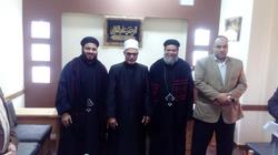 رعاة كنيسة العذراء بمطروح يهنئون مدير المنطقة الأزهرية الجديد