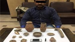 بالصور| القبض على "سروجي" بحيازته 14 قطعة يشتبه بأثريتها