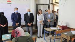 محافظ الجيزة يتابع لجان امتحانات نهاية العام للشهادة الإعدادية