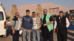 الشيخ وعرابي يحلقان بالبالون فوق حضارة الفراعنة في الأقصر