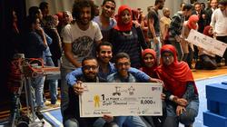بالصور| جامعة حلوان تفوز بالمركز الأول في مسابقة "تحت الإنشاء" بحضور "النمنم"