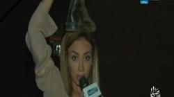 بالفيديو| ريهام سعيد تضع أحذية شهداء "كمين مدينة نصر" على رأسها