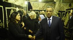 مسلم والغيطي وطارق علام يقدمون واجب العزاء في الفنانة نادية فهمي