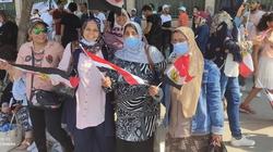 صور.. إقبال كبير من السيدات على احتفالات أكتوبر رغم الحر