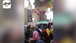 فيديو| زغاريد وتورتة داخل المقام احتفالا بمولد "أم العواجز"