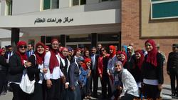 وفد رسمي من جامعة عين شمس يزور مصابي الجيش في "الحلمية العسكرية"