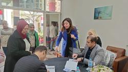 إقبال من السيدات على لجنة العاصمة الإدارية للتصويت في الانتخابات
