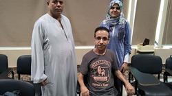 بالصور| "محمد" من ذوي الإعاقة يجاور الوزراء بمؤتمر الشباب: للكفاح قصة