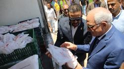 توزيع 12.5 طن من لحوم الأضاحي على 6250 أسرة بالجيزة