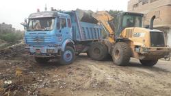 رفع 900 طن مخلفات وناتج تطهير ترع ومصارف بالخانكة
