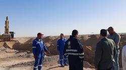 إصلاح كسر بخط مياه الشرب المغذي لسانت كاترين