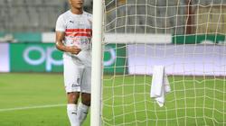 العارضة تحرم مصطفى محمد من أول أهدافه مع منتخب مصر