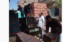 ضبط طني مواد غذائية مجهولة المصدر محملة على سيارة نصف نقل بالشرقية