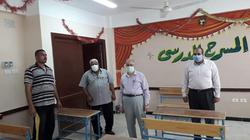 صور.. تطهير لجان الثانوية العامة بالباجور بالمنوفية