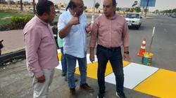 إعادة دهان المطبات بأهم ثلاثة محاور رئيسية في الشروق