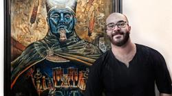 «بوجالي» يرسم على الشوكولاتة: محبتش أكلها قلت أزوقها