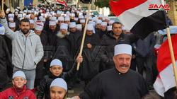 صور.. أهالي "الجولان المحتل": الدولة تنتصر على الإرهاب وأرضنا سورية