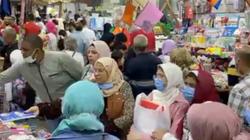 زحام بسوق المنشية على شراء مستلزمات المدراس قبل بداية العام الدراسي